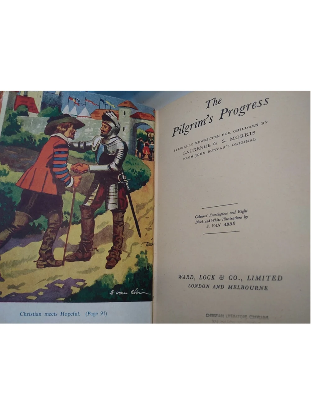 The Pilgrim's Progress RETOLD by Laurence G.S. Morris The Mayflower Series HB DJ